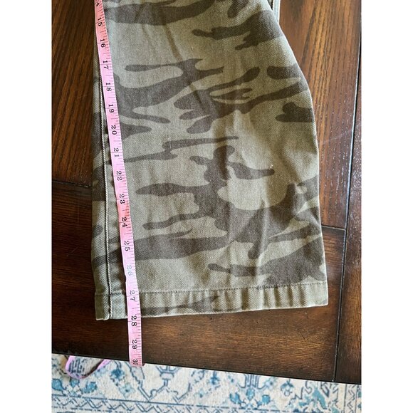 Vintage A.P.C.O Cargo Pants Jeans Camouflage Green Camo Baggy Wide Leg 36 X 30 - Picture 7 of 7